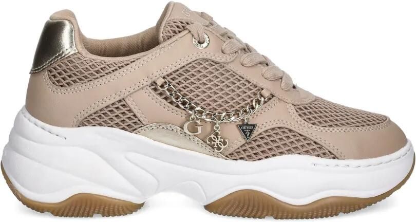 GUESS USA Harpa sneakers met kettingdetail Beige