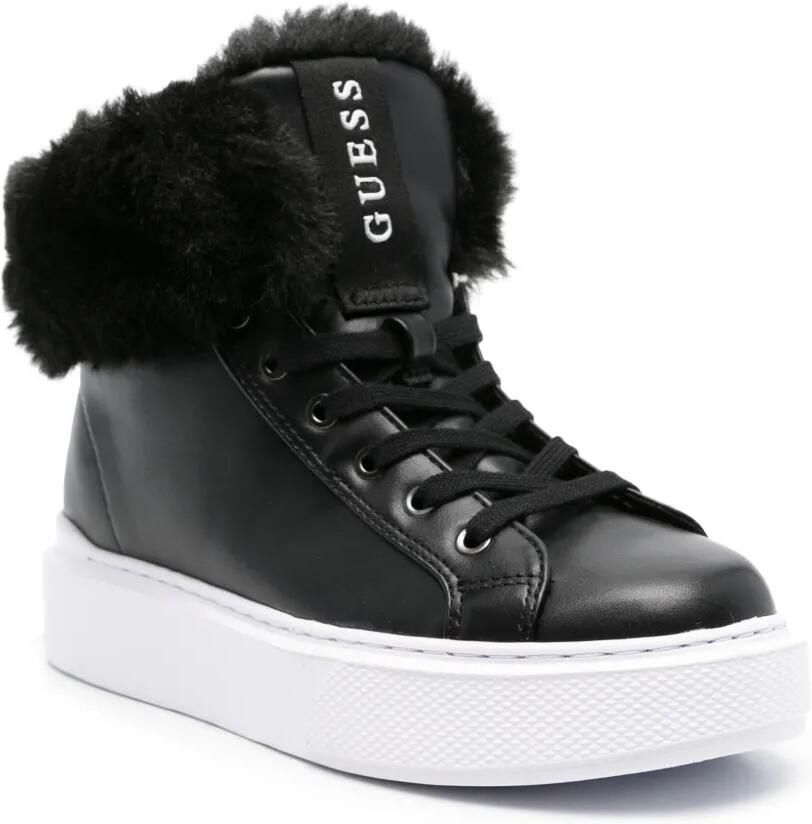 GUESS USA Histori 2 sneakers van imitatiebont Zwart - Foto 3