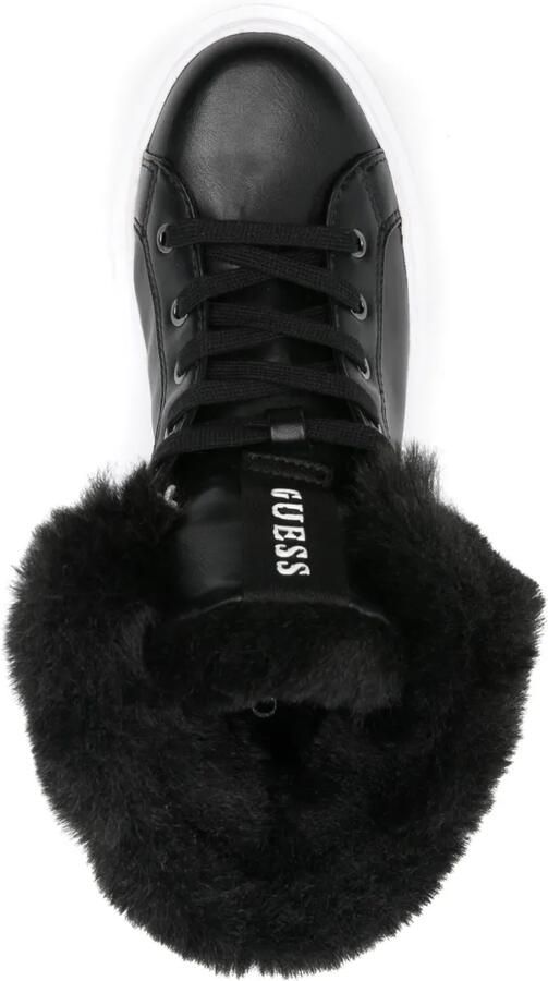 GUESS USA Histori 2 sneakers van imitatiebont Zwart - Foto 4