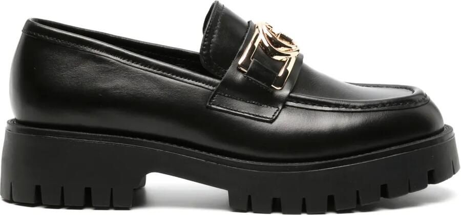 GUESS USA Ilary loafers met logoplakkaat Zwart