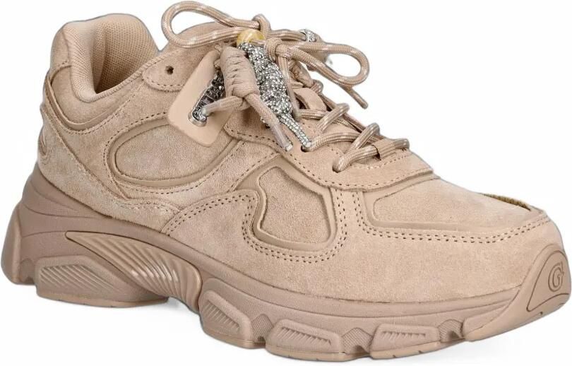 GUESS USA Irrina sneakers met vlakken en bedel Beige - Foto 3