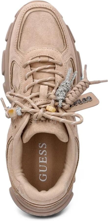 GUESS USA Irrina sneakers met vlakken en bedel Beige - Foto 4