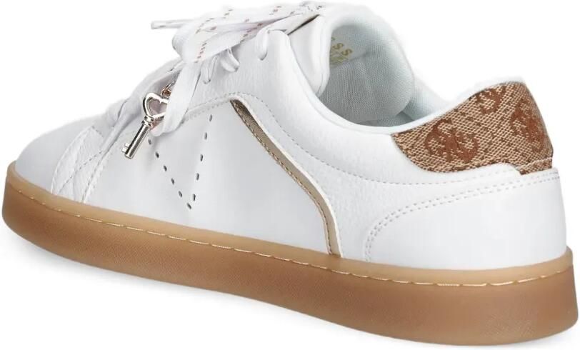 GUESS USA Jarding leren sneakers met logo-print Wit - Foto 2