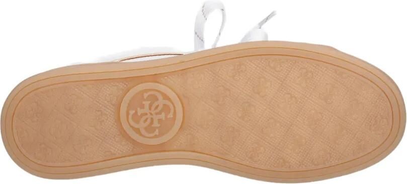 GUESS USA Jarding leren sneakers met logo-print Wit - Foto 5