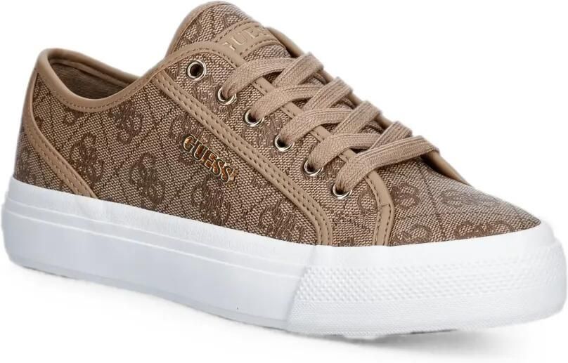 GUESS USA Jelexa sneakers met monogramprint Beige - Foto 2