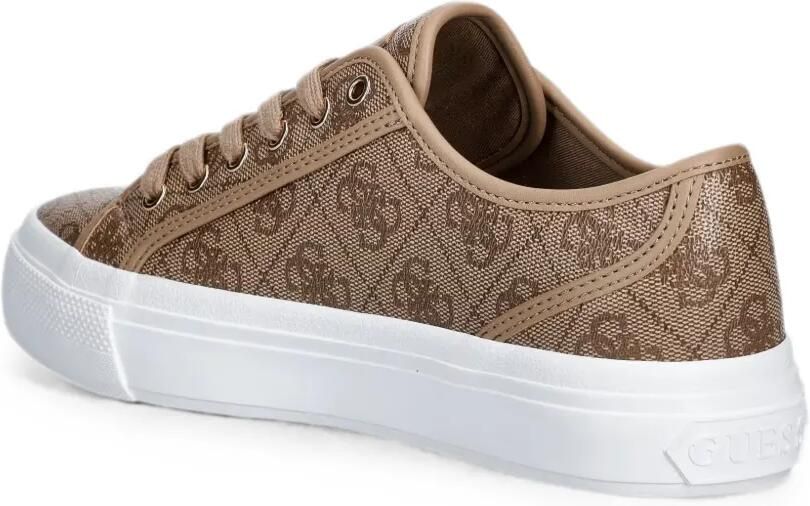 GUESS USA Jelexa sneakers met monogramprint Beige - Foto 3