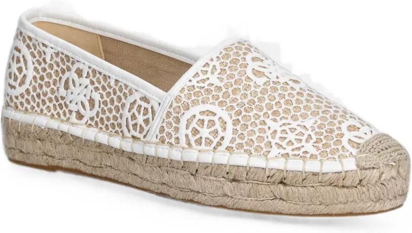 GUESS USA Joelynn gehaakte espadrilles met geborduurd logo Wit - Foto 2