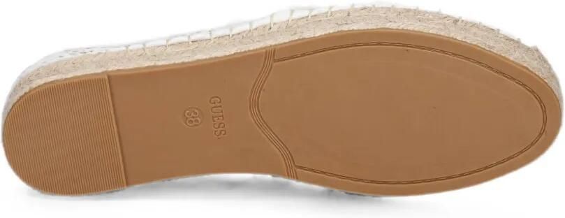 GUESS USA Joelynn gehaakte espadrilles met geborduurd logo Wit - Foto 5