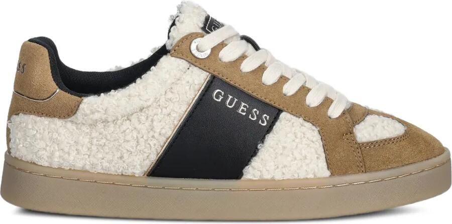 GUESS USA Jrone sneakers van imitatiebont Beige