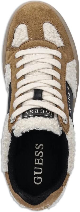 GUESS USA Jrone sneakers van imitatiebont Beige - Foto 4