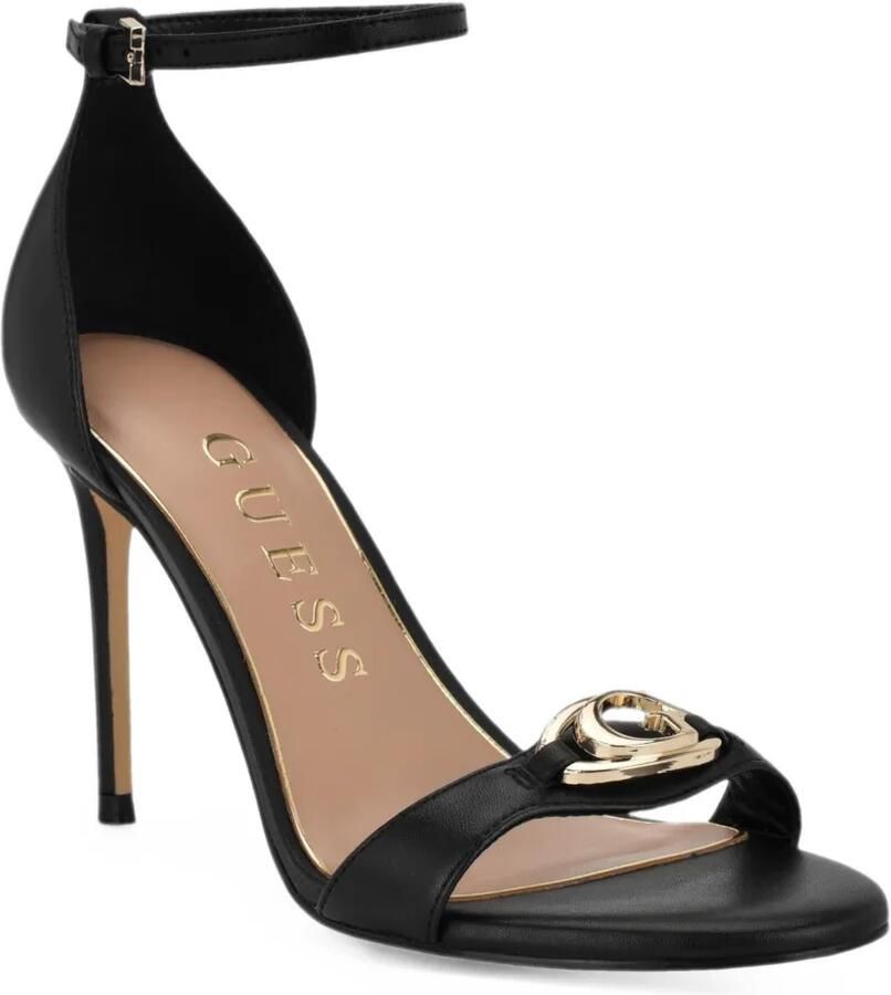 GUESS USA Kabrina open-toe ankle-strap stiletto-heel sandals Zwart