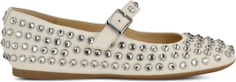 GUESS USA Kalidal crystal-embellished ballet flats Beige - Foto 3