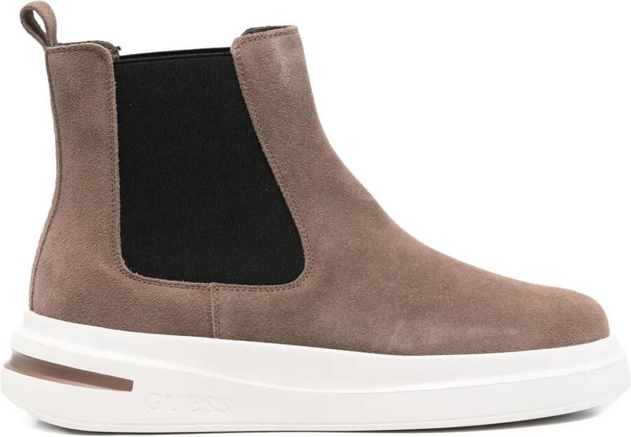 GUESS USA Laarzen met elastisch vlak en plateauzool Bruin