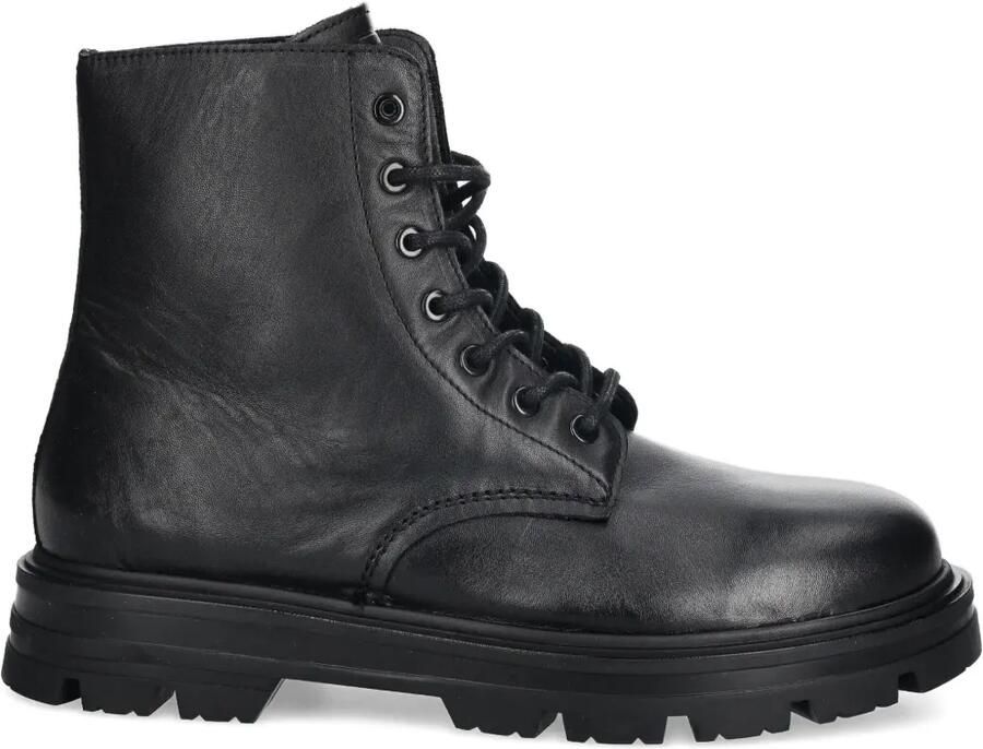 GUESS USA Lea enkellaarzen met veters Zwart