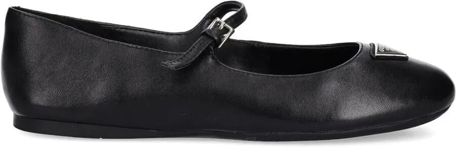 GUESS USA Leren ballerina's met gespdetail Zwart