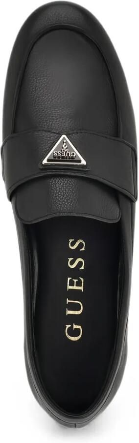 GUESS USA Leren loafers Zwart - Foto 4
