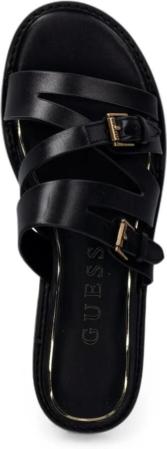 GUESS USA Leren sandalen met gesp Zwart - Foto 3