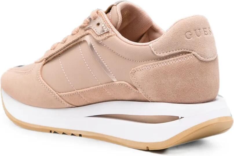 GUESS USA Leren sneakers met vlakken Beige - Foto 3
