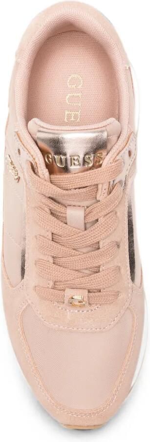 GUESS USA Leren sneakers met vlakken Beige - Foto 4