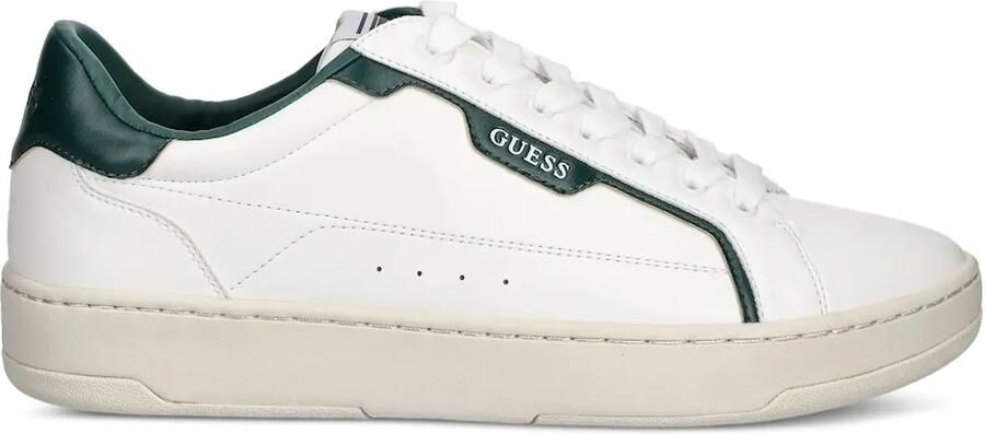 GUESS USA Leren sneakers met vlakken Wit