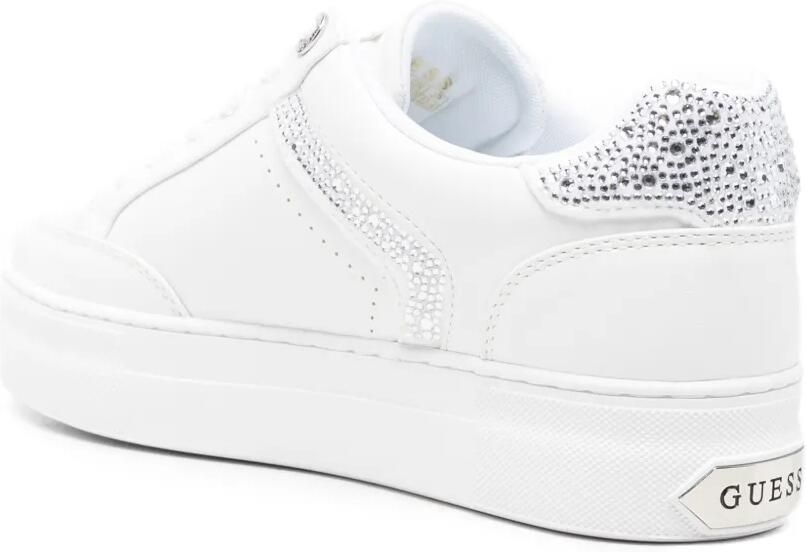 GUESS USA Leren sneakers verfraaid met stras Wit - Foto 2