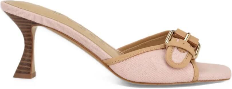 GUESS USA light pink logo Dista Kitten heels Roze
