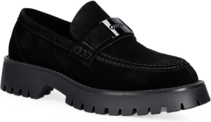 GUESS USA Loafers met logoplakkaat Zwart