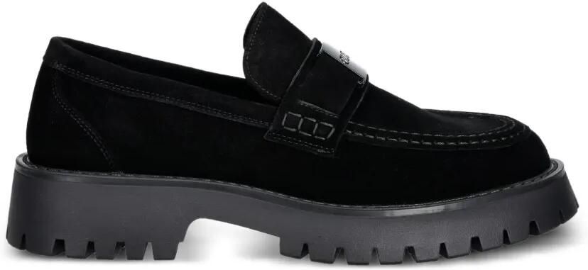 GUESS USA Loafers met logoplakkaat Zwart - Foto 3