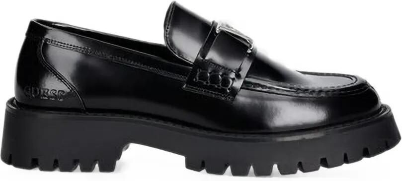 GUESS USA Loafers met profielzool en logo-plakkaat Zwart