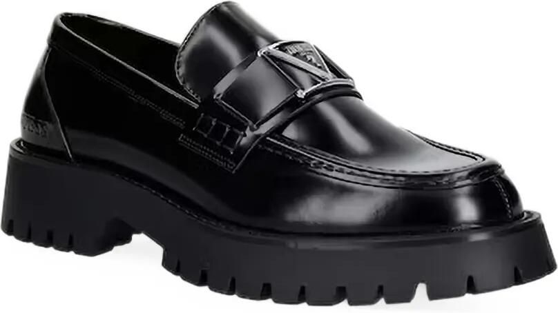 GUESS USA Loafers met profielzool en logo-plakkaat Zwart - Foto 3