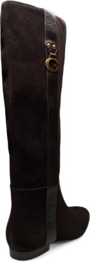 GUESS USA Knielaarzen met logoplakkaat Bruin - Foto 3