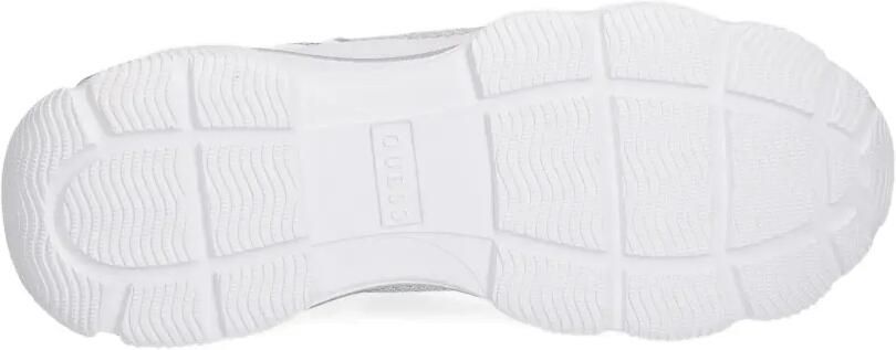GUESS USA Low-top sneakers met geperforeerde details en logo Zilver