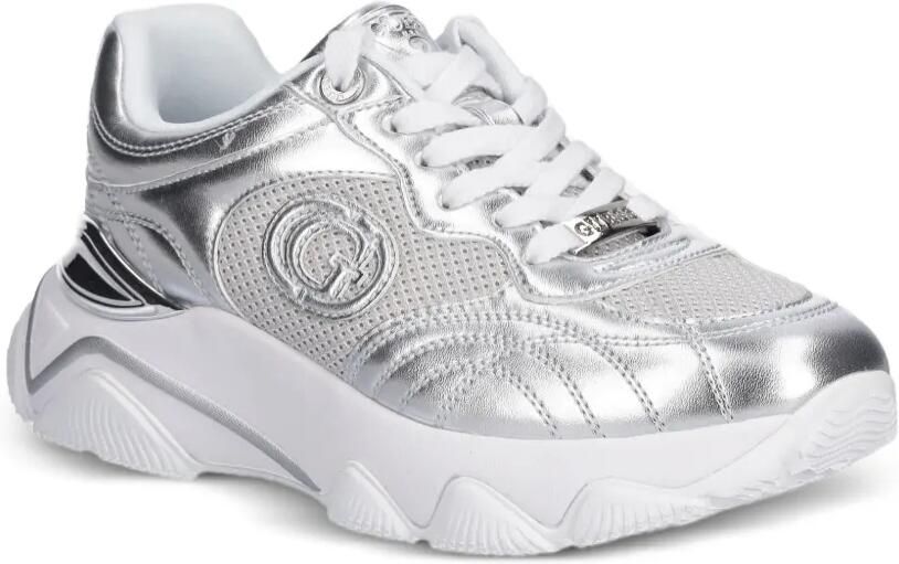 GUESS USA Low-top sneakers met geperforeerde details en logo Zilver - Foto 3