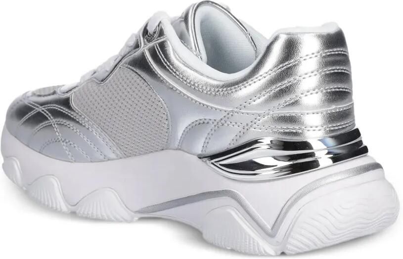 GUESS USA Low-top sneakers met geperforeerde details en logo Zilver - Foto 2