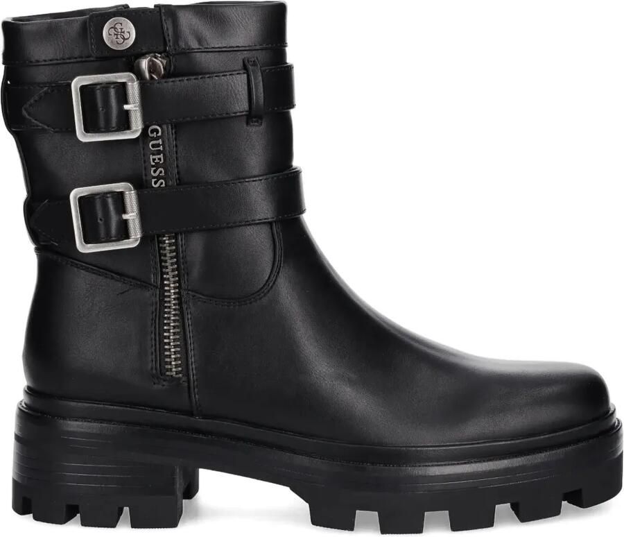 GUESS USA Lynden enkellaarzen met gespbandje Zwart