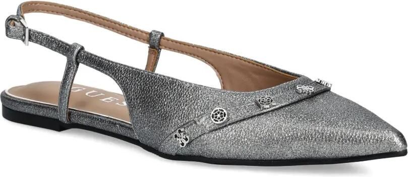 GUESS USA Metallic slingback ballerina's Zilver - Foto 3