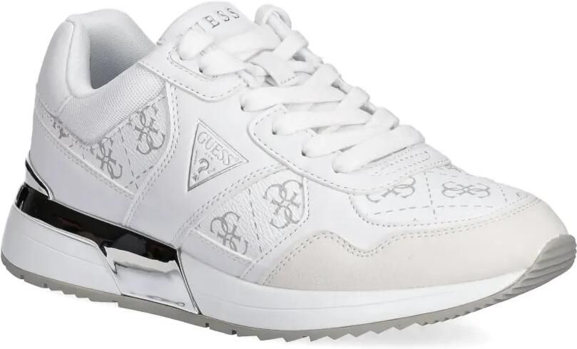 GUESS USA Mickay 4G low-top sneakers met logoprint Wit - Foto 3