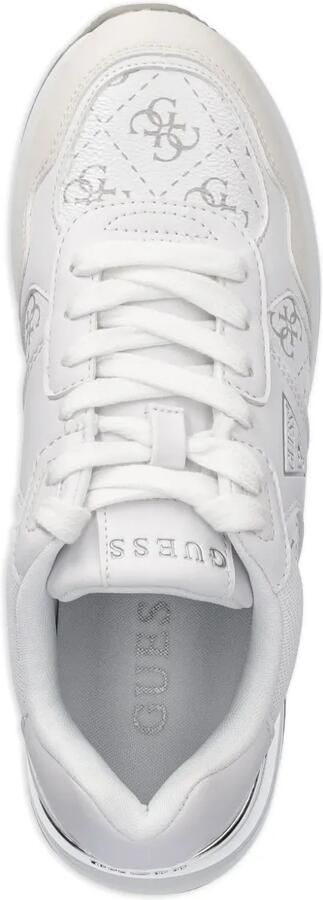 GUESS USA Mickay 4G low-top sneakers met logoprint Wit - Foto 4
