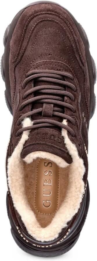 GUESS USA Micola suède sneakers Bruin - Foto 3