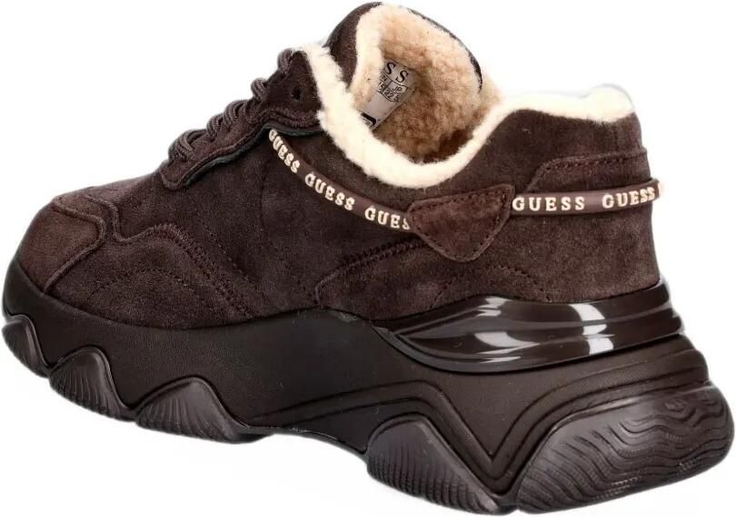 GUESS USA Micola suède sneakers Bruin - Foto 2