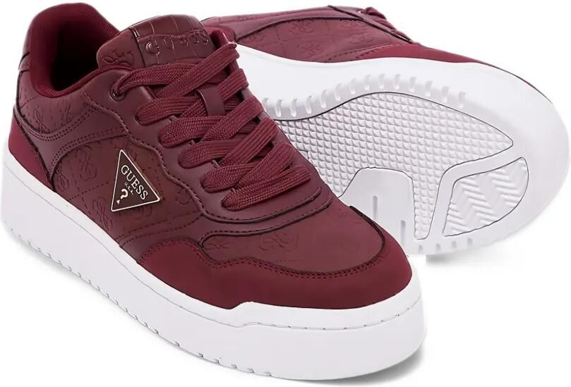 GUESS USA Miram9 logo-embossed sneakers Rood - Foto 4