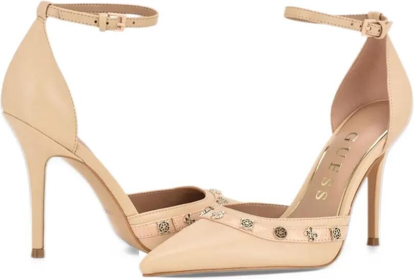 GUESS USA Nanae high heels pointed toe Beige - Foto 3