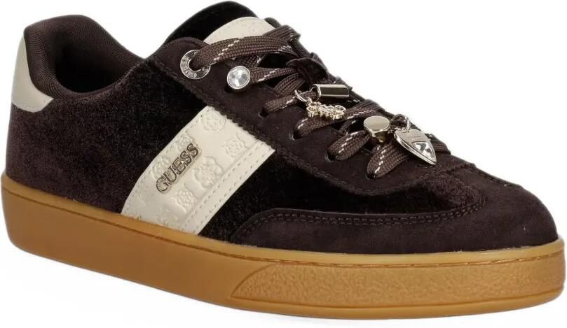 GUESS USA Naoki sneakers verfraaid met bedels Bruin - Foto 2