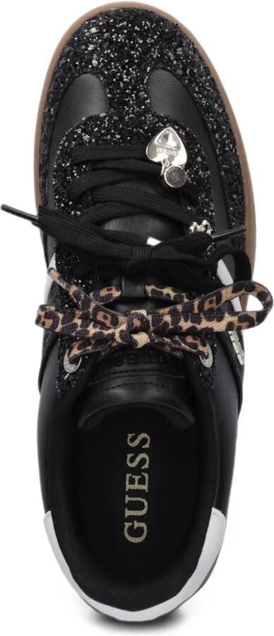 GUESS USA Naoki sneakers verfraaid met glitters Zwart