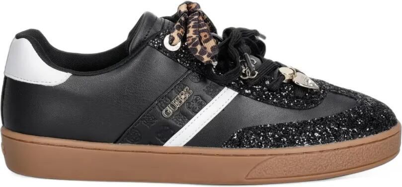 GUESS USA Naoki sneakers verfraaid met glitters Zwart - Foto 4