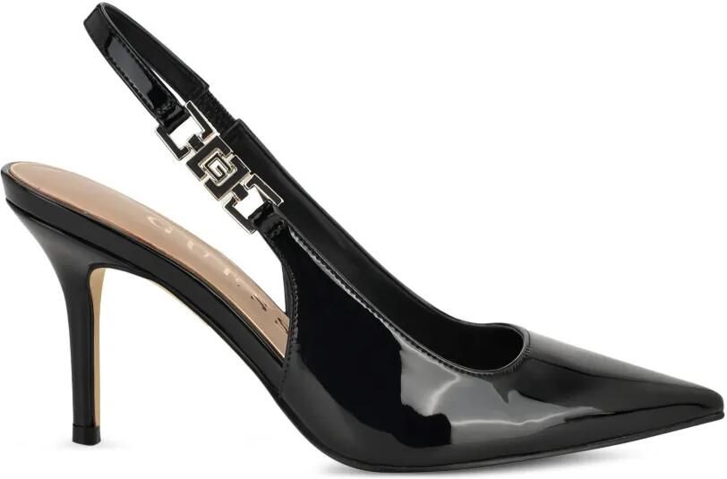 GUESS USA Nassha lakleren slingback pumps Zwart