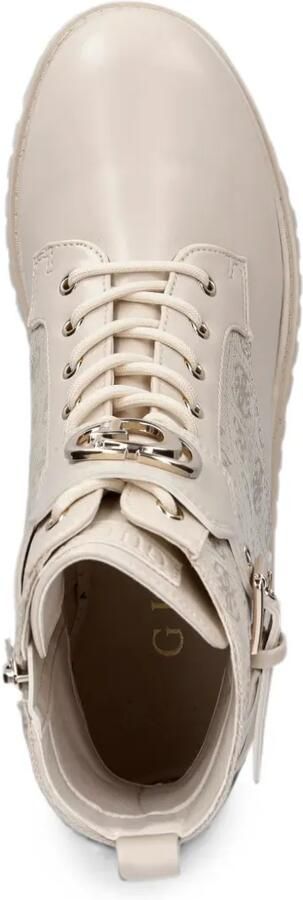 GUESS USA Olanna combat boots met logo Beige - Foto 4
