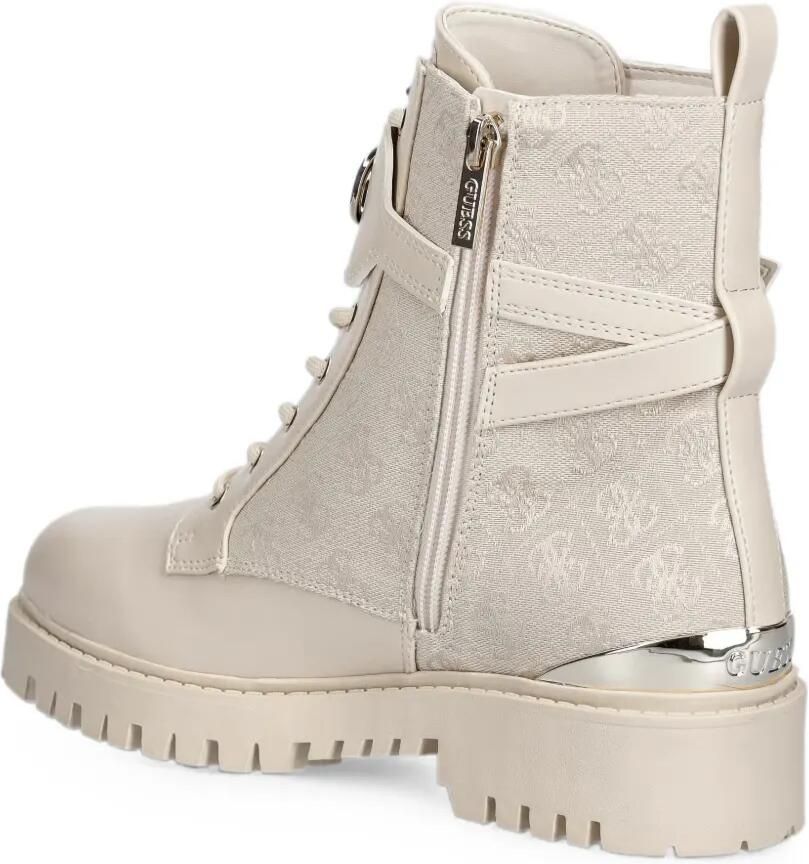 GUESS USA Olanna combat boots met logo Beige - Foto 3