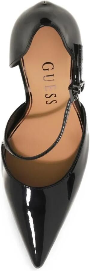 GUESS USA D'Orsay pumps met lakleren afwerking Zwart
