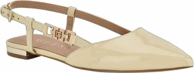 GUESS USA patent-finish Franie ballet flats Beige - Foto 5